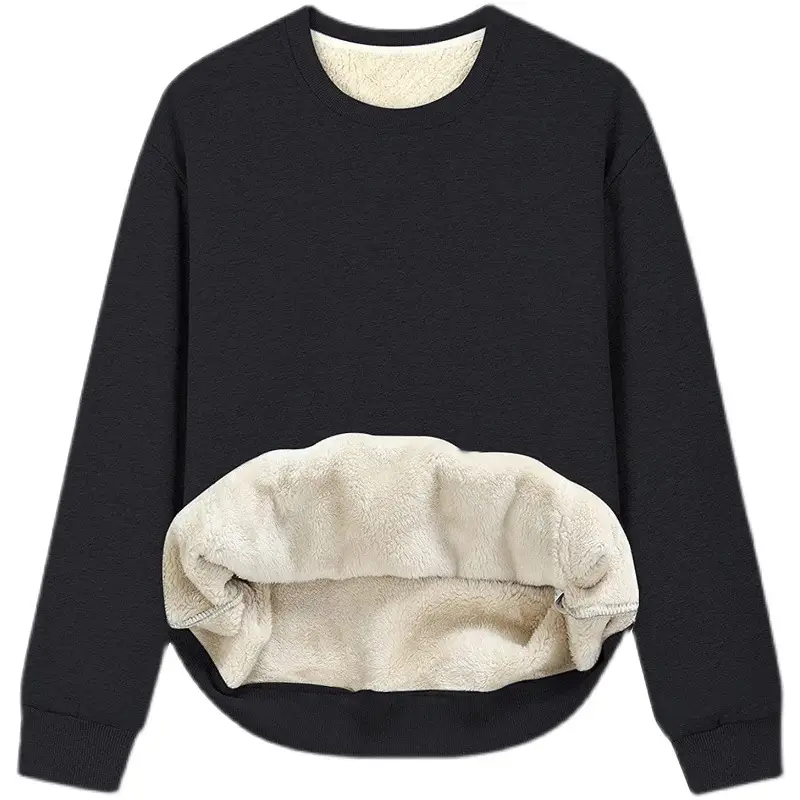 Women's 2021 Black Padded Crew Neck Sweater - Image 7