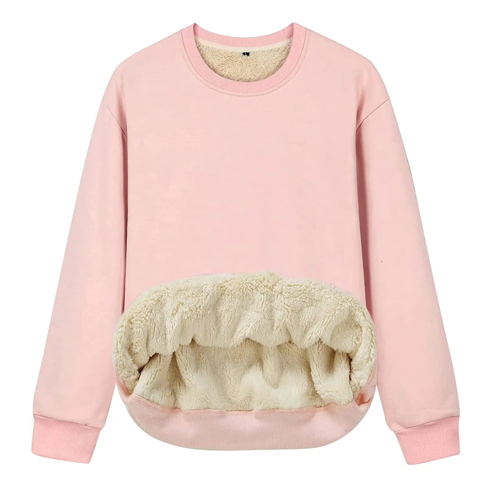 Women's 2021 Black Padded Crew Neck Sweater — feature 10
