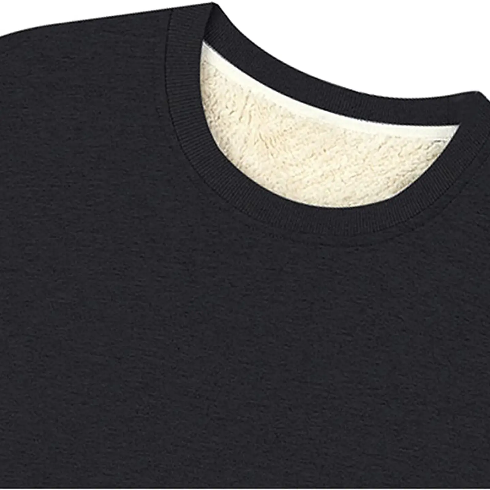 Women's 2021 Black Padded Crew Neck Sweater — feature 4