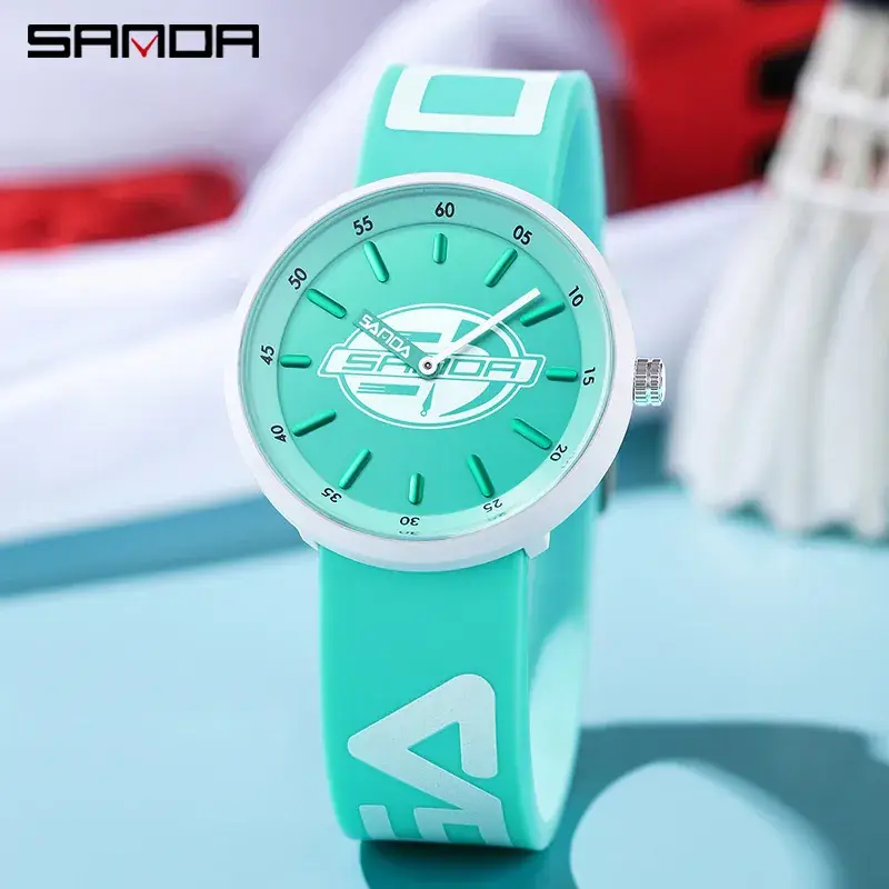 Sanda Silicone Band Watch for Men Women Colorful