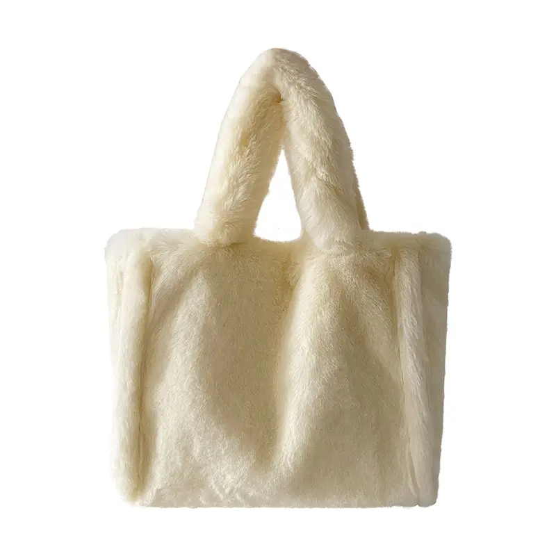 Winter Plush Shoulder Bag Large Capacity Women