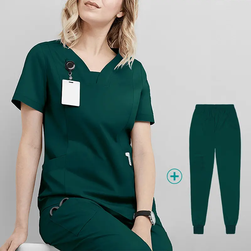 Green Stomatology & Hospital Work Suit for Nurses & Doctors - Image 12