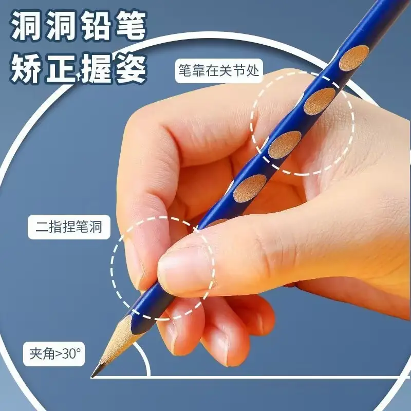 Factory Wholesale Hole Pencil Primary School Students Special 2B Pencil Sketch Painting Triangle Pole Hb Pencil Kidsren's Stationery - Image 6
