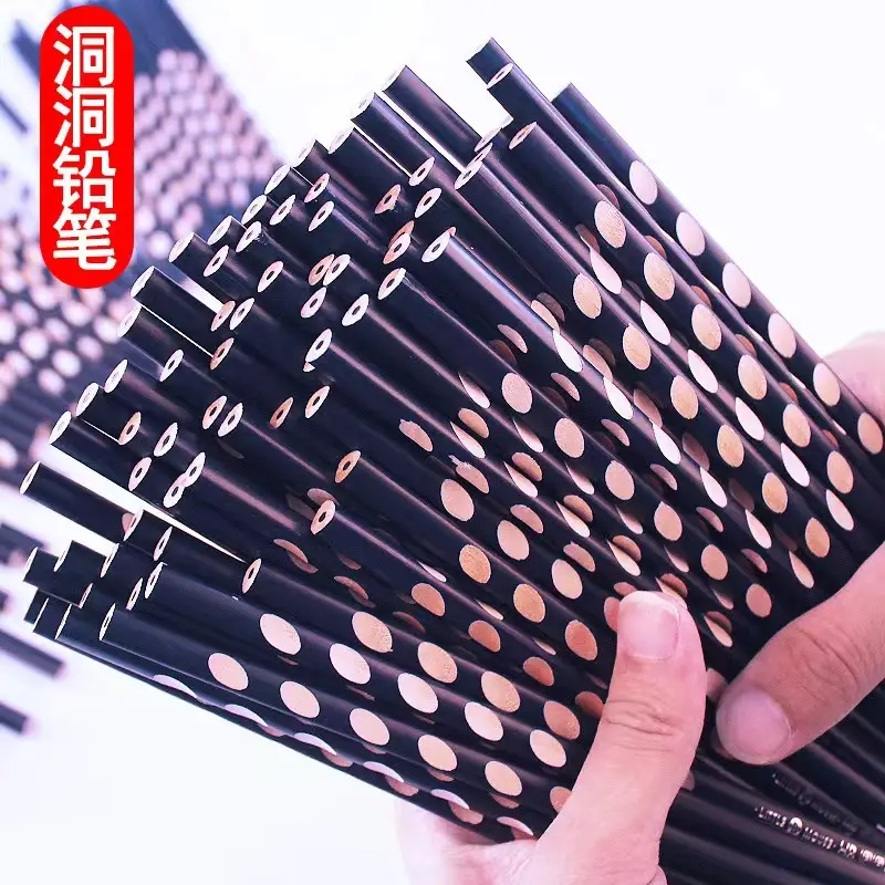 Factory Wholesale Hole Pencil Primary School Students Special 2B Pencil Sketch Painting Triangle Pole Hb Pencil Kidsren's Stationery - Image 8