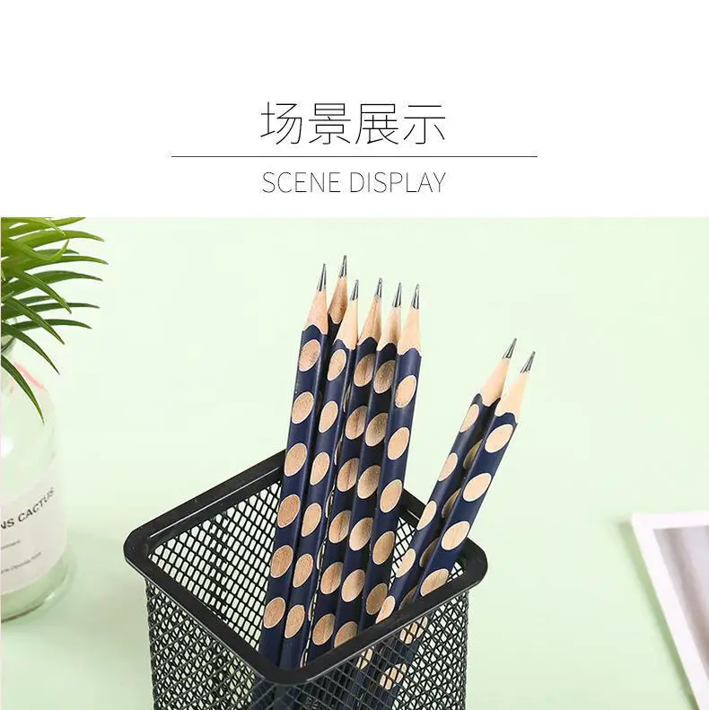 Factory Wholesale Hole Pencil Primary School Students Special 2B Pencil Sketch Painting Triangle Pole Hb Pencil Kidsren's Stationery — feature 10