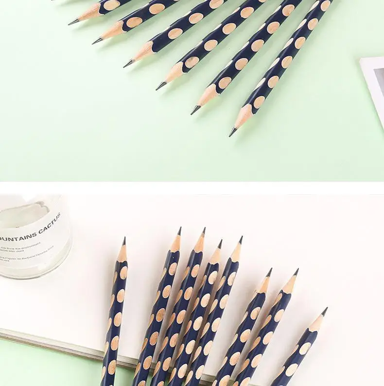Factory Wholesale Hole Pencil Primary School Students Special 2B Pencil Sketch Painting Triangle Pole Hb Pencil Kidsren's Stationery — feature 14