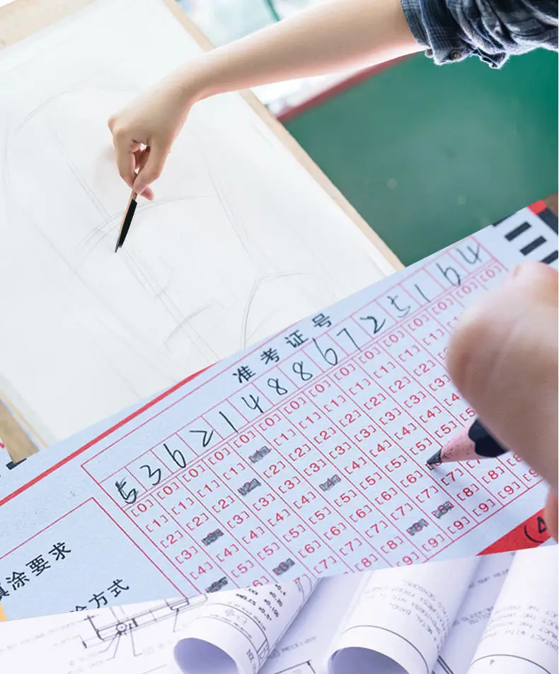 Factory Wholesale Hole Pencil Primary School Students Special 2B Pencil Sketch Painting Triangle Pole Hb Pencil Kidsren's Stationery — feature 26