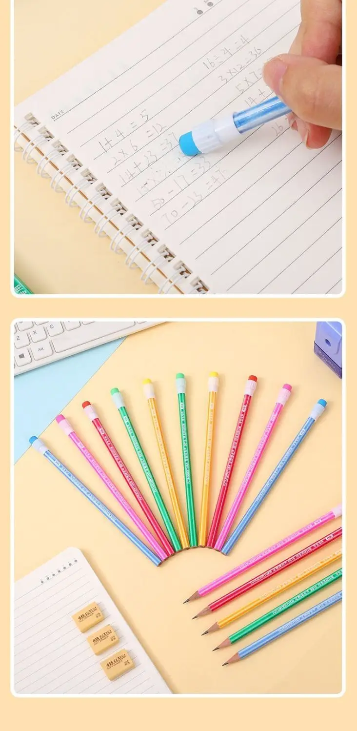 Factory Wholesale Hole Pencil Primary School Students Special 2B Pencil Sketch Painting Triangle Pole Hb Pencil Kidsren's Stationery — feature 38