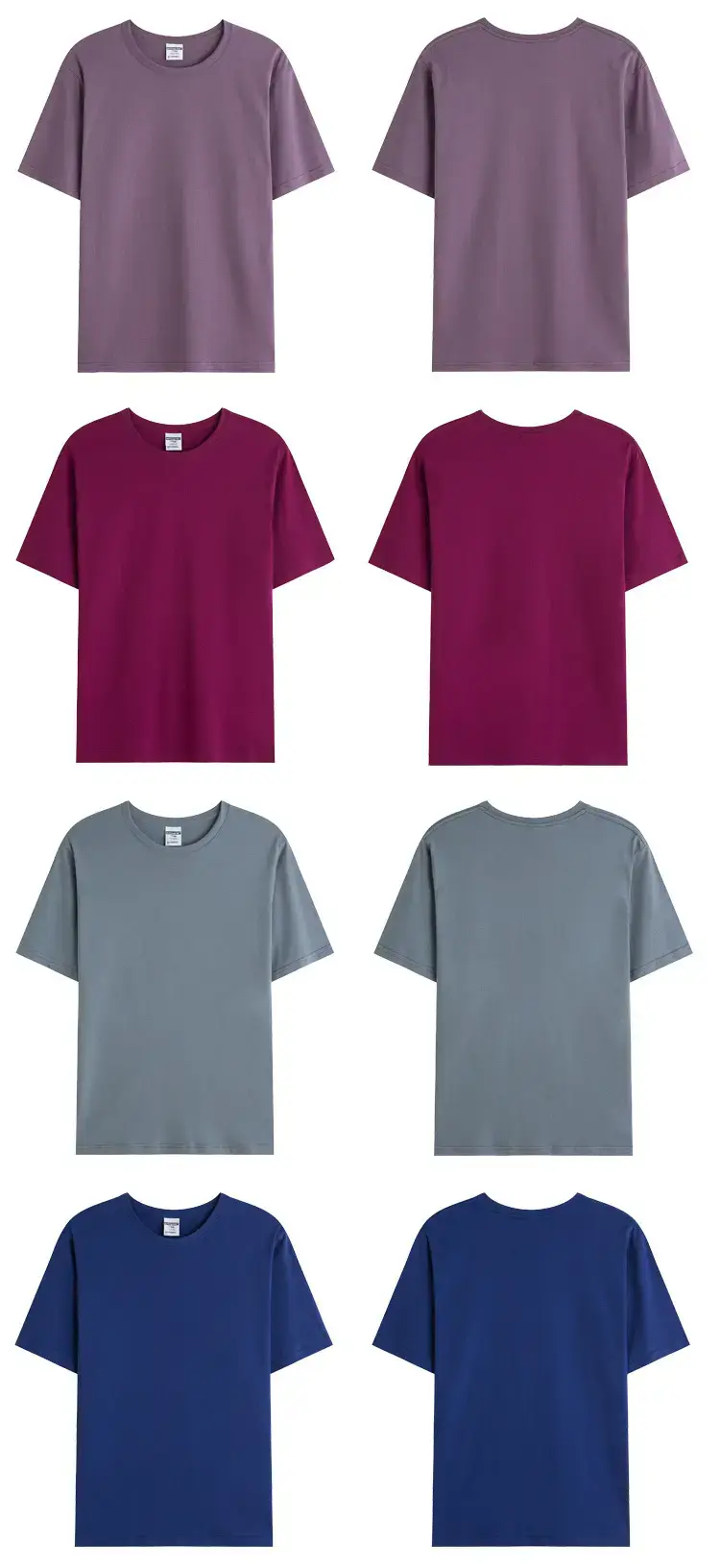 Men Grey Round Neck T-Shirt 190g — feature 20
