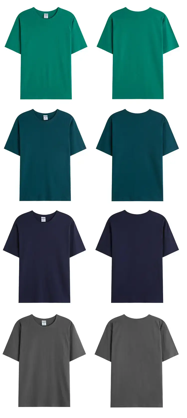 Men Grey Round Neck T-Shirt 190g — feature 21