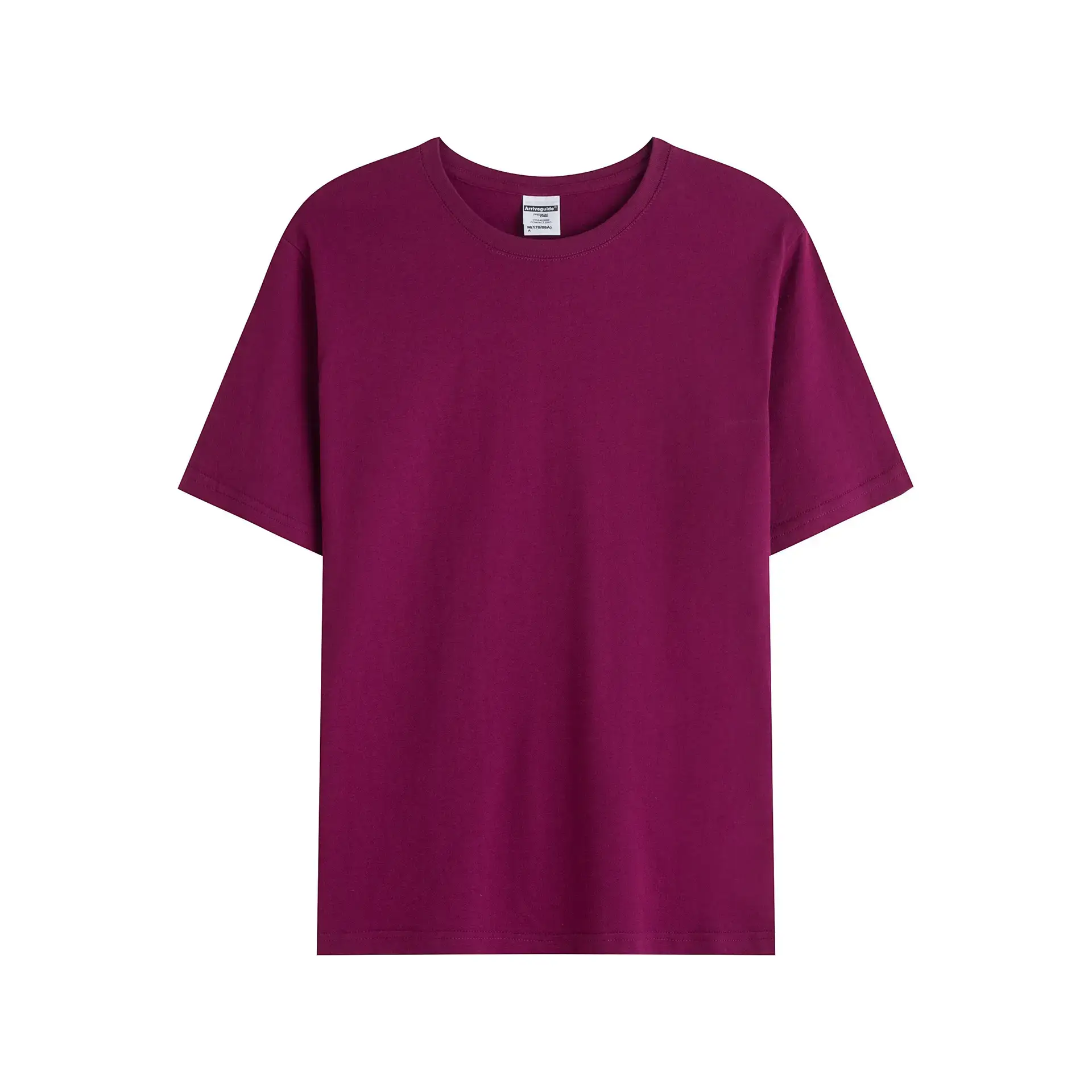 Men Grey Round Neck T-Shirt 190g - Image 16