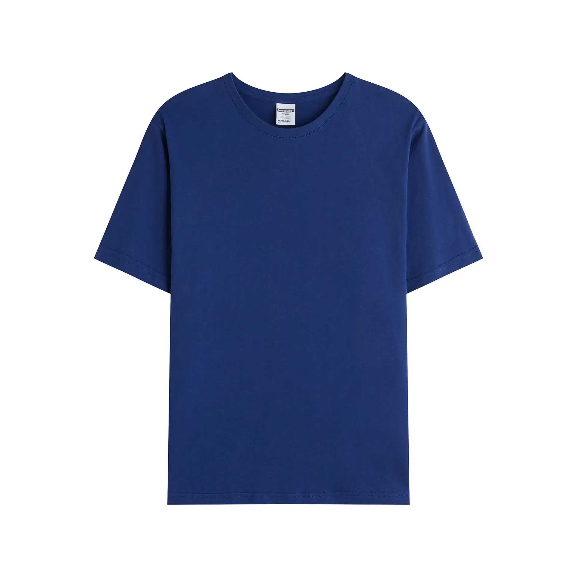 Men Grey Round Neck T-Shirt 190g - Image 6