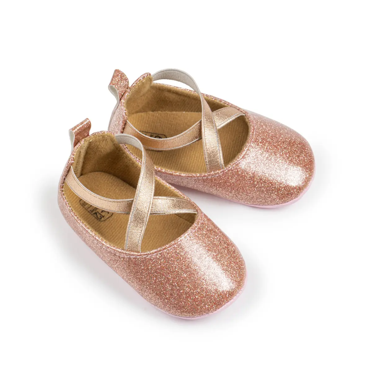 Gold Sequin Princess Baby Shoes Non-Slip Soft Sole — feature 19