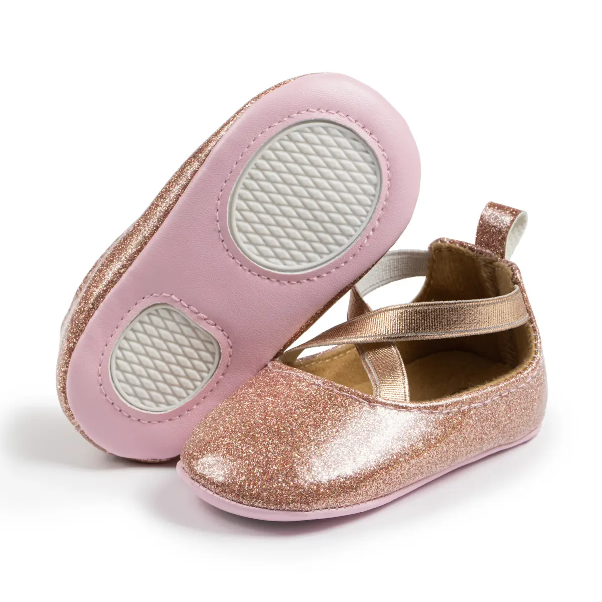 Gold Sequin Princess Baby Shoes Non-Slip Soft Sole — feature 20