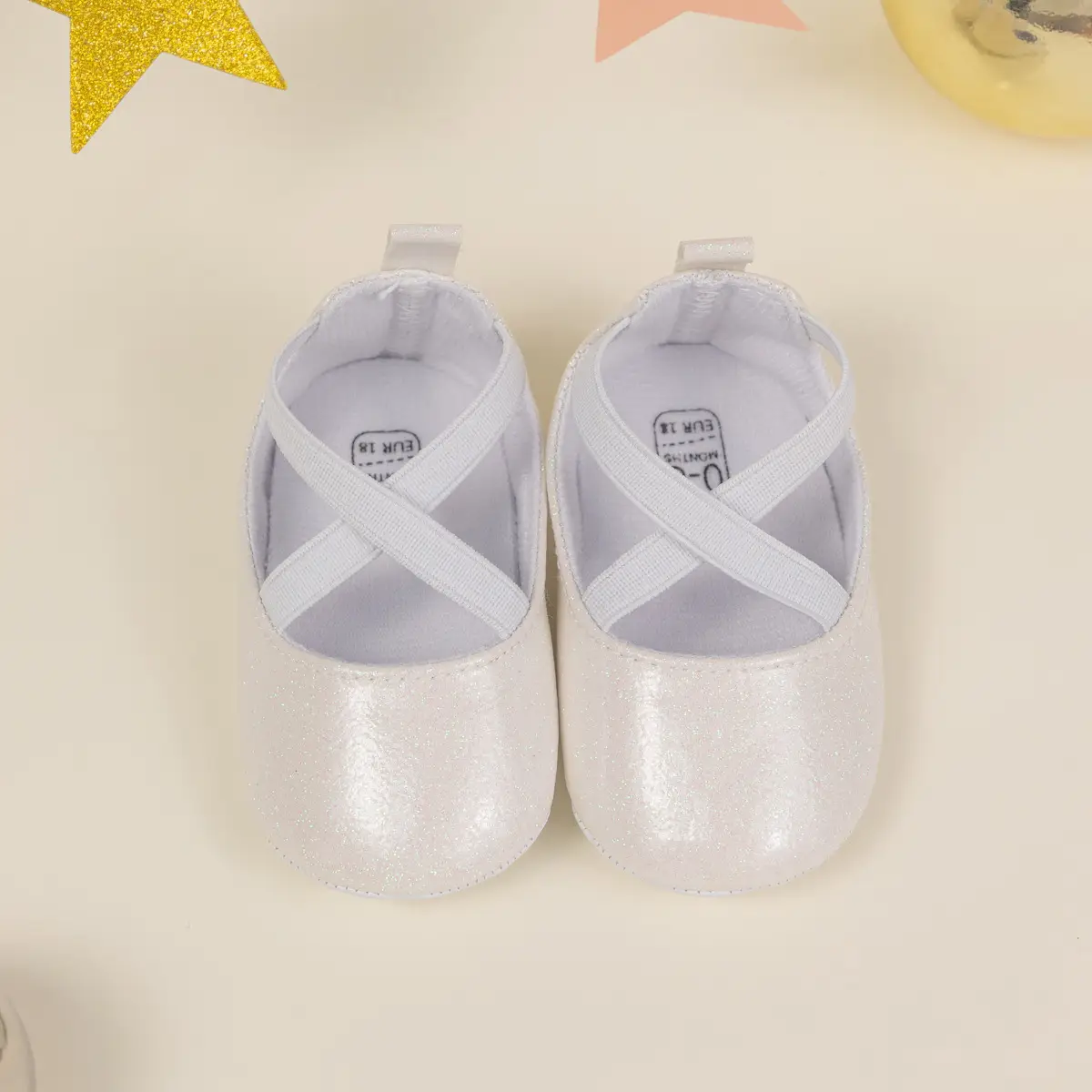 Gold Sequin Princess Baby Shoes Non-Slip Soft Sole — feature 7