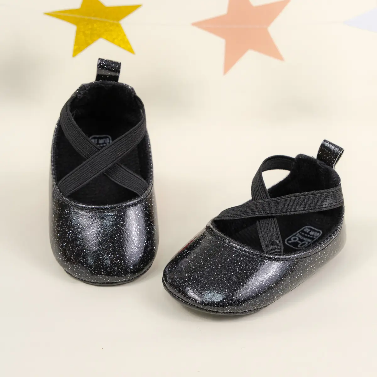 Gold Sequin Princess Baby Shoes Non-Slip Soft Sole — feature 9