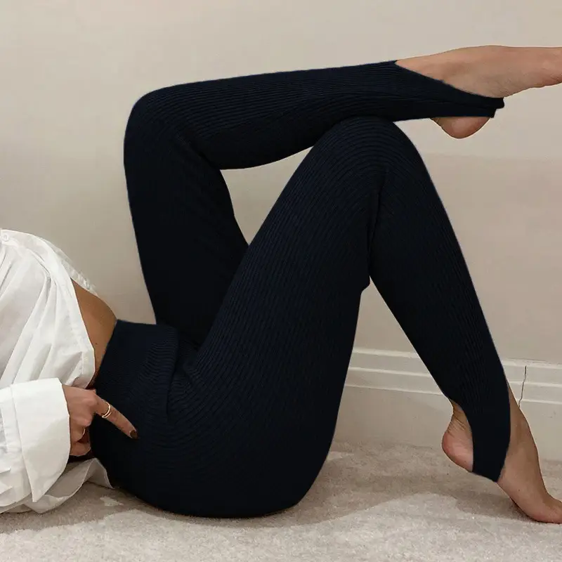 Women Slim Fit Yoga Pants Brown Cross-Border 2021