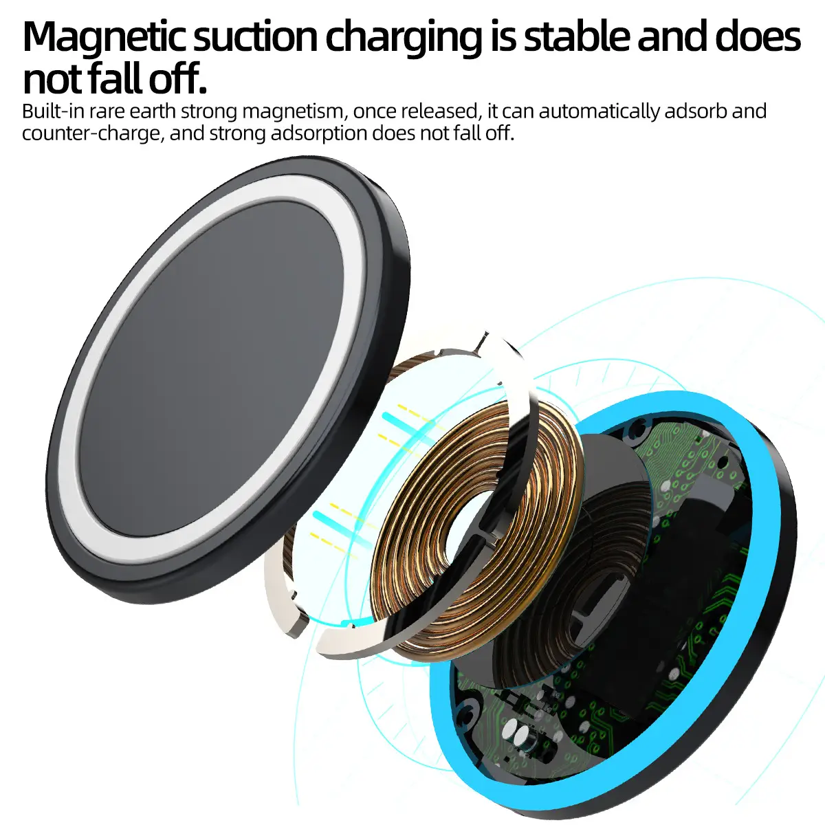 Magnetic Wireless Charger for iPhone 15 Pro Max 15W - Image 4
