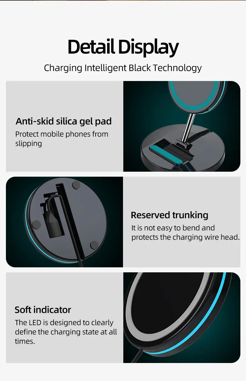 Magnetic Wireless Charger for iPhone 15 Pro Max 15W — feature 15