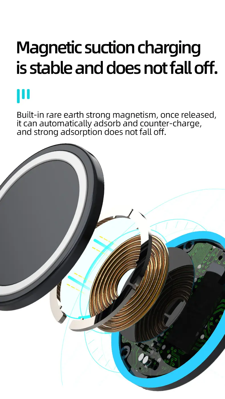 Magnetic Wireless Charger for iPhone 15 Pro Max 15W — feature 6