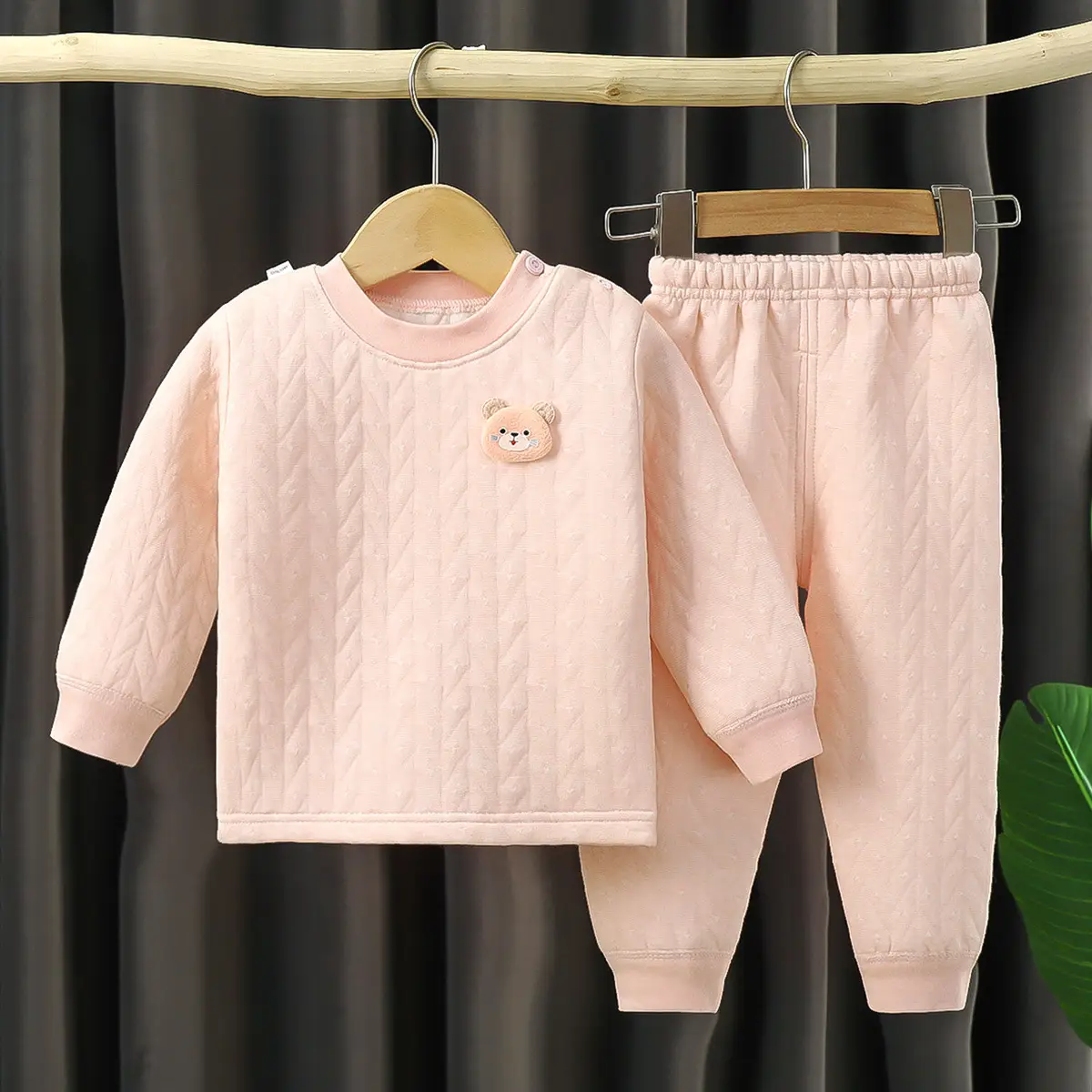 2021 Winter Warm Cotton Pajamas for Men Women - Image 2