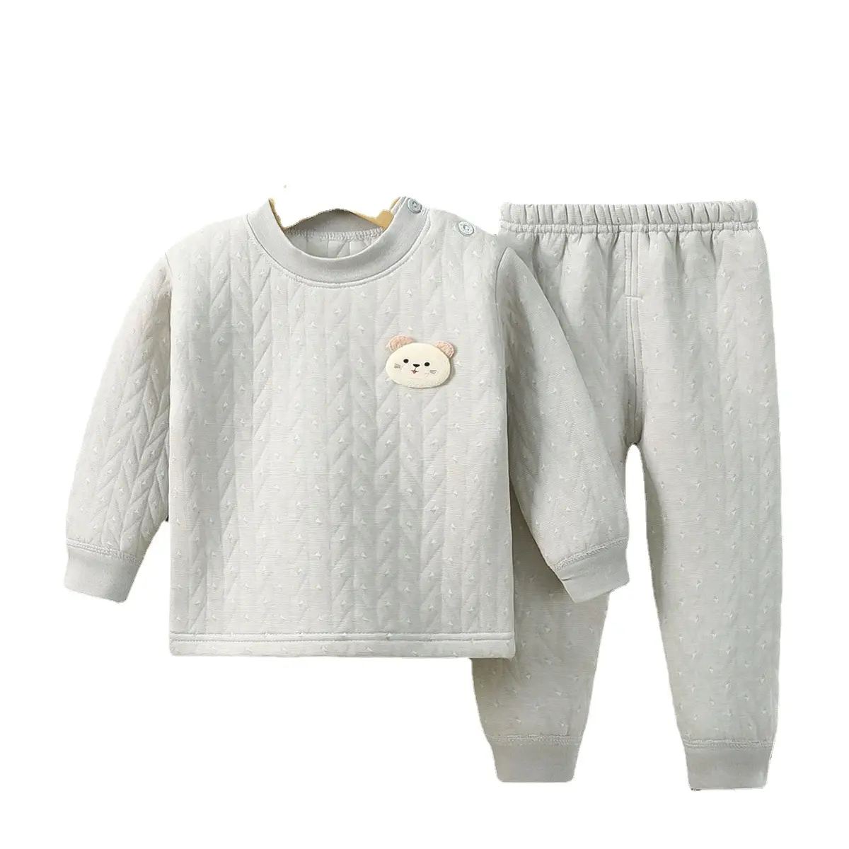 2021 Winter Warm Cotton Pajamas for Men Women - Image 6