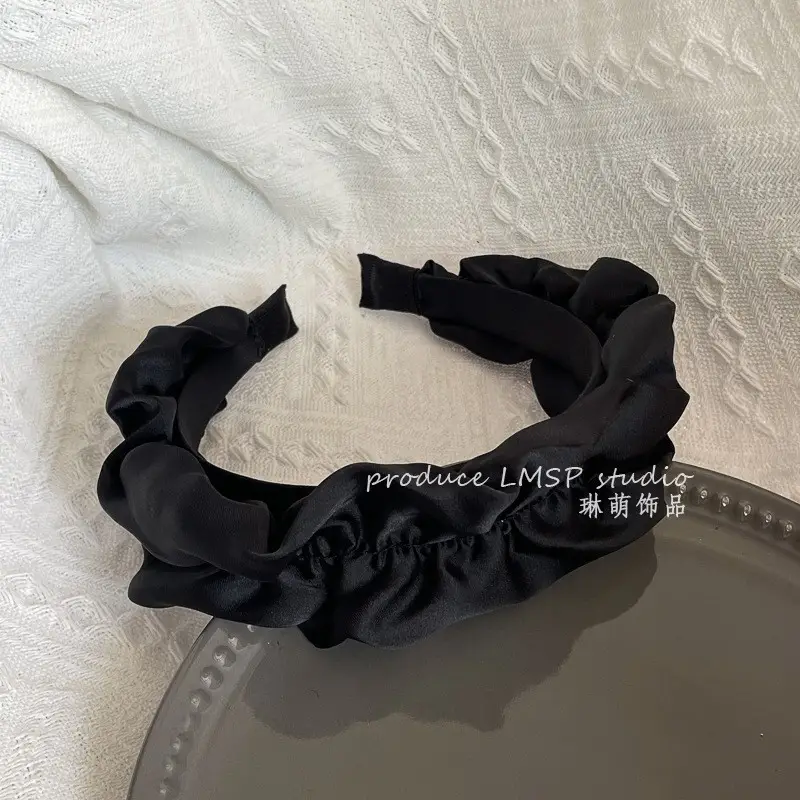Black High-Cranial Hairband for Women - Image 154