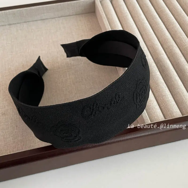Black High-Cranial Hairband for Women - Image 102