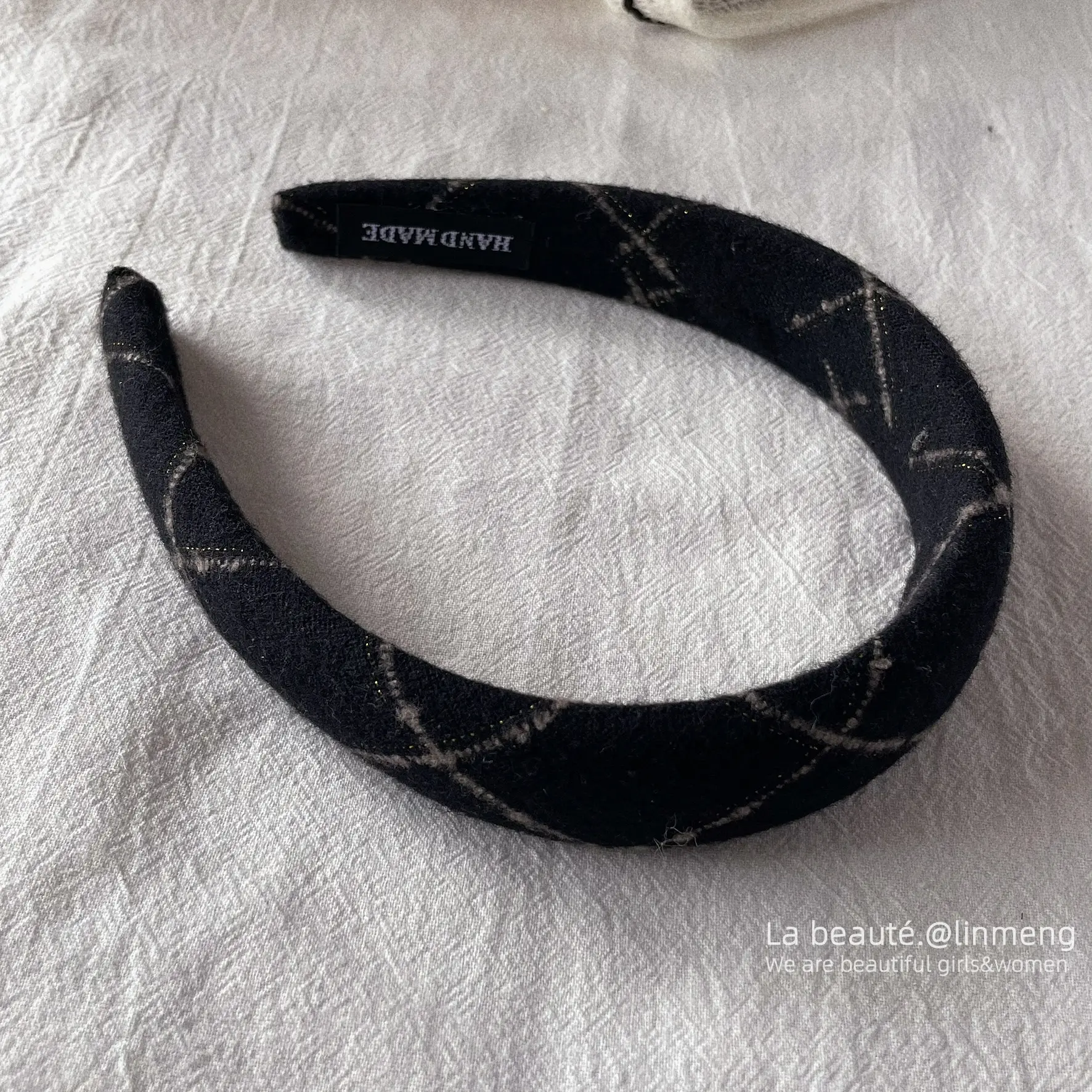 Black High-Cranial Hairband for Women - Image 12