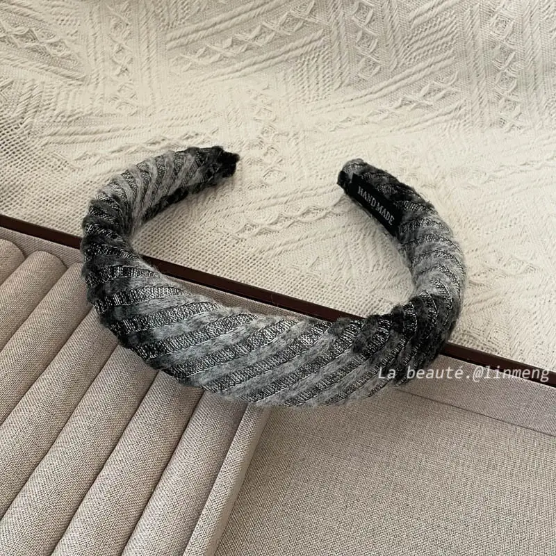 Black High-Cranial Hairband for Women - Image 120