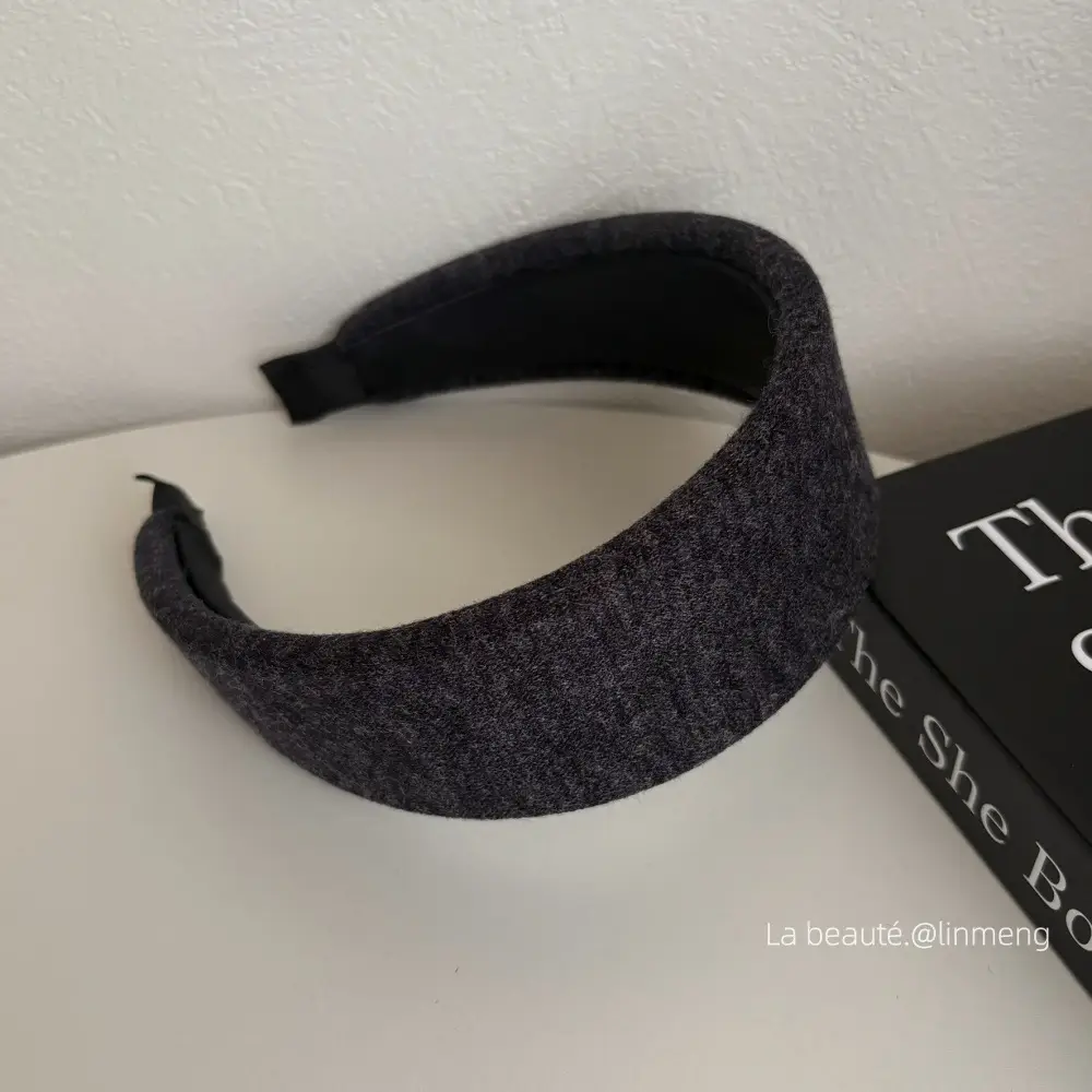Black High-Cranial Hairband for Women - Image 24