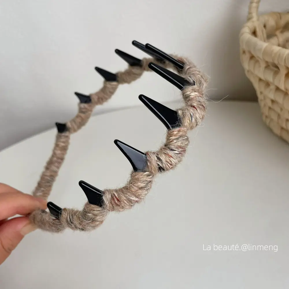 Black High-Cranial Hairband for Women - Image 26