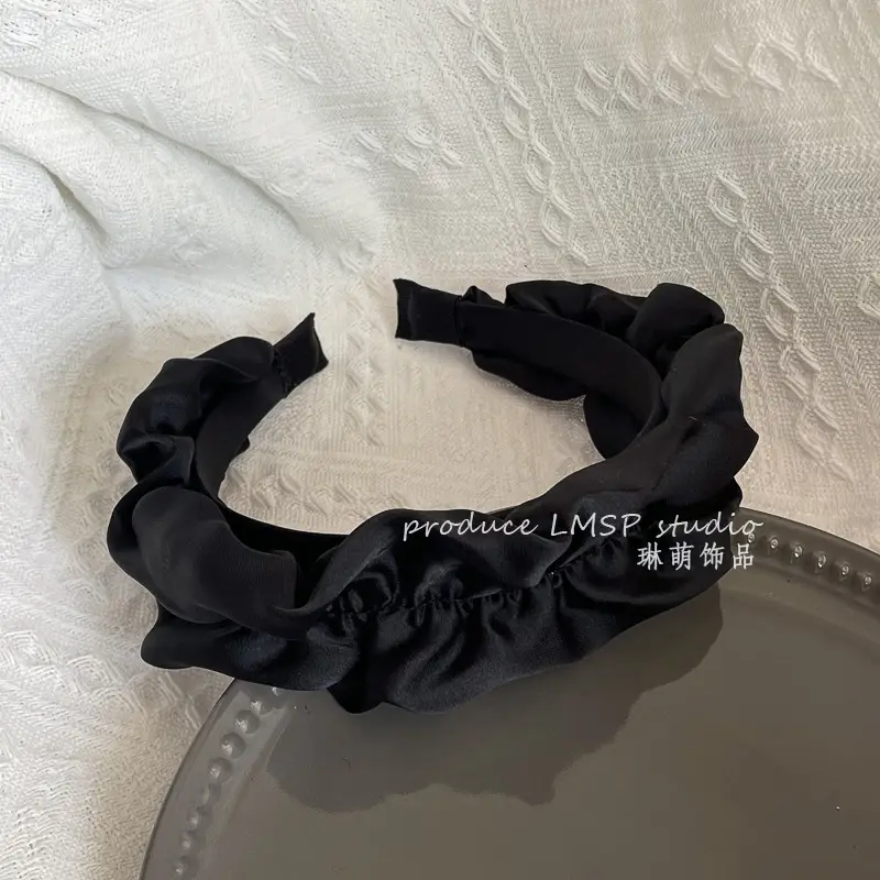 Wide wood ear edge Black (net red with)