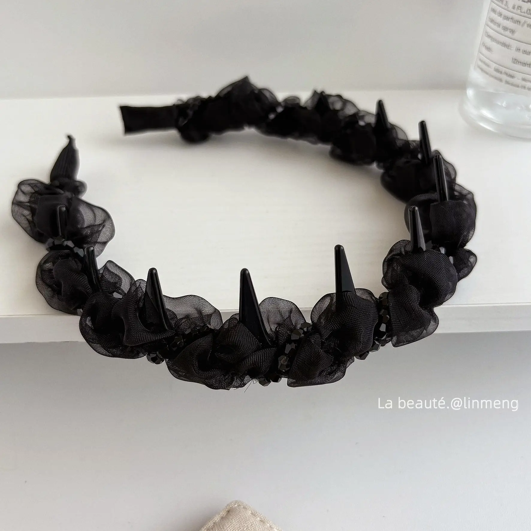 Black High-Cranial Hairband for Women - Image 30