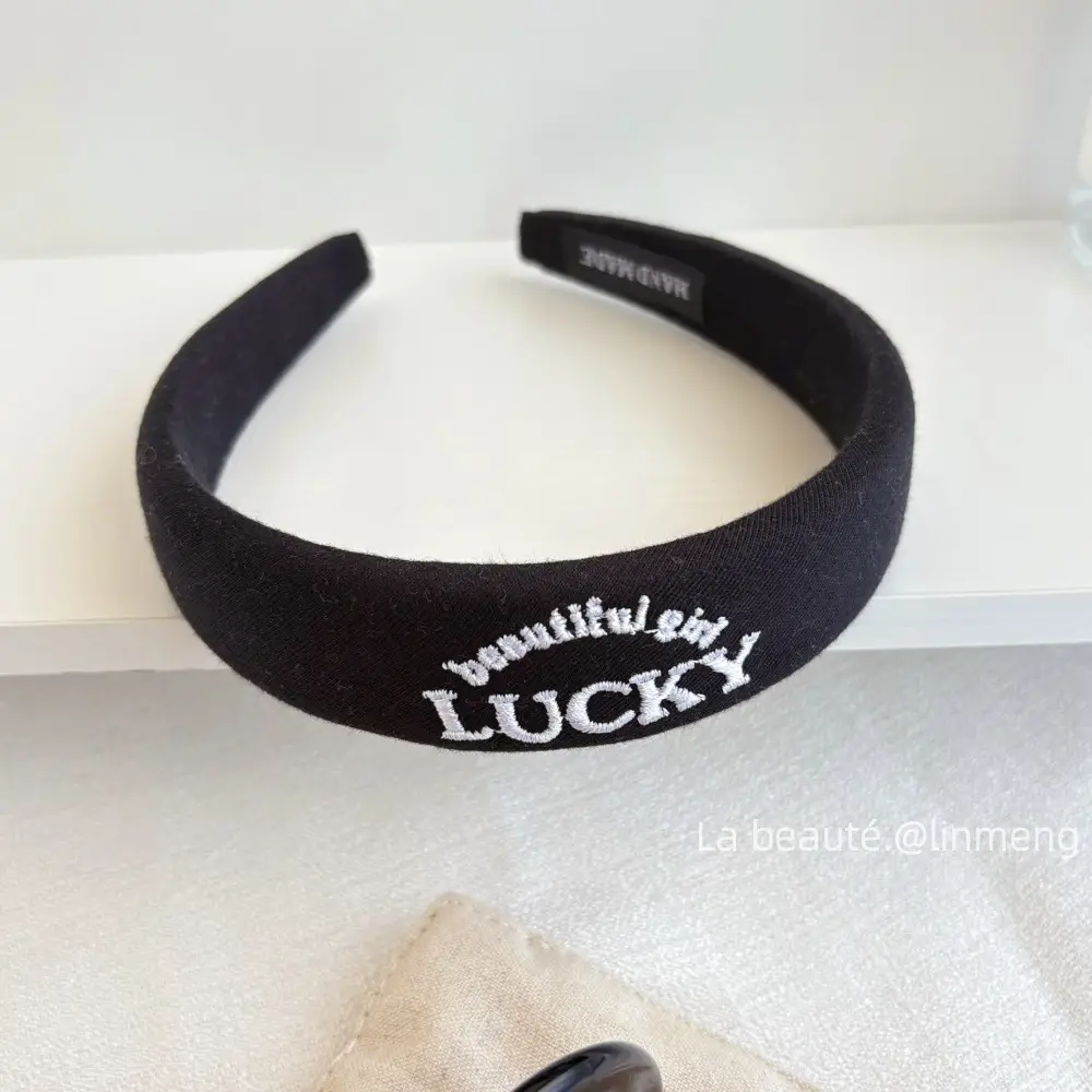 Black High-Cranial Hairband for Women - Image 33