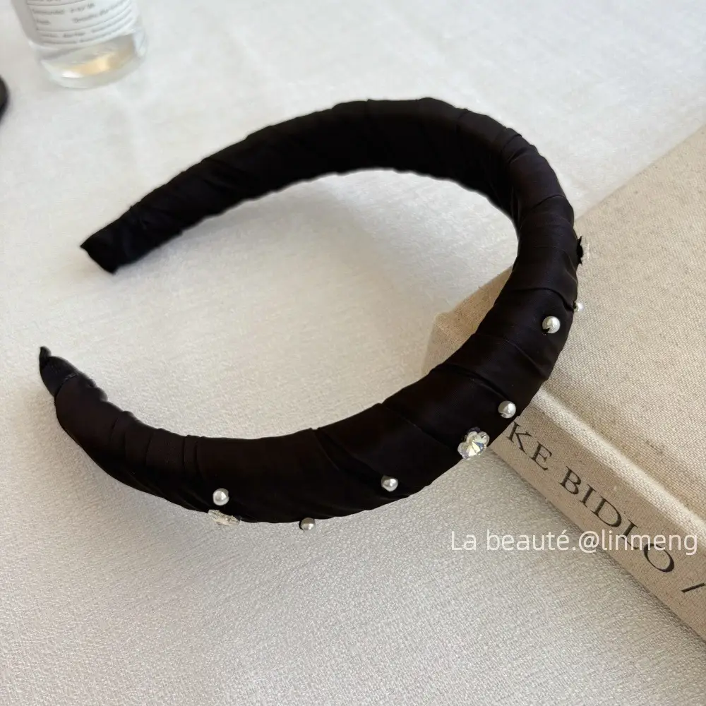Black High-Cranial Hairband for Women - Image 34