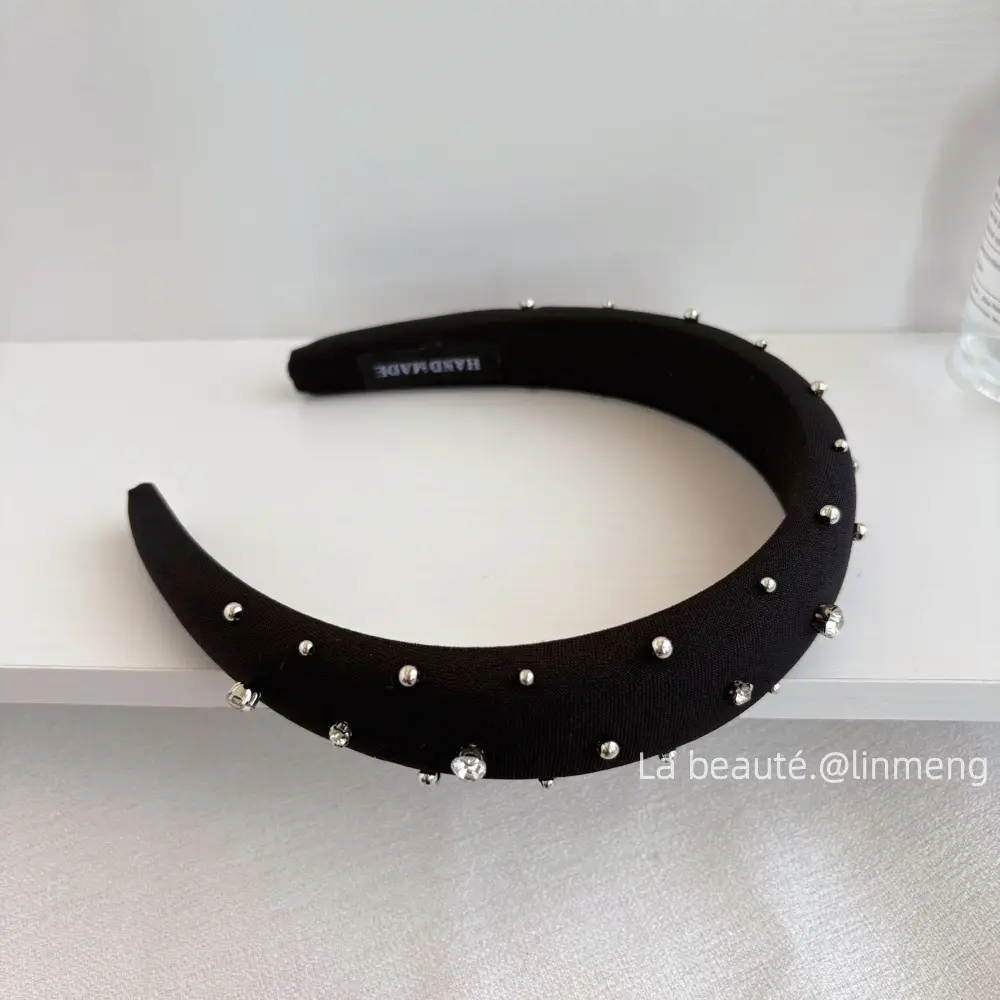 Black High-Cranial Hairband for Women - Image 35