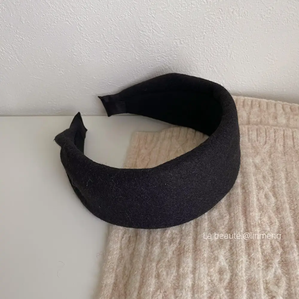 Black High-Cranial Hairband for Women - Image 36