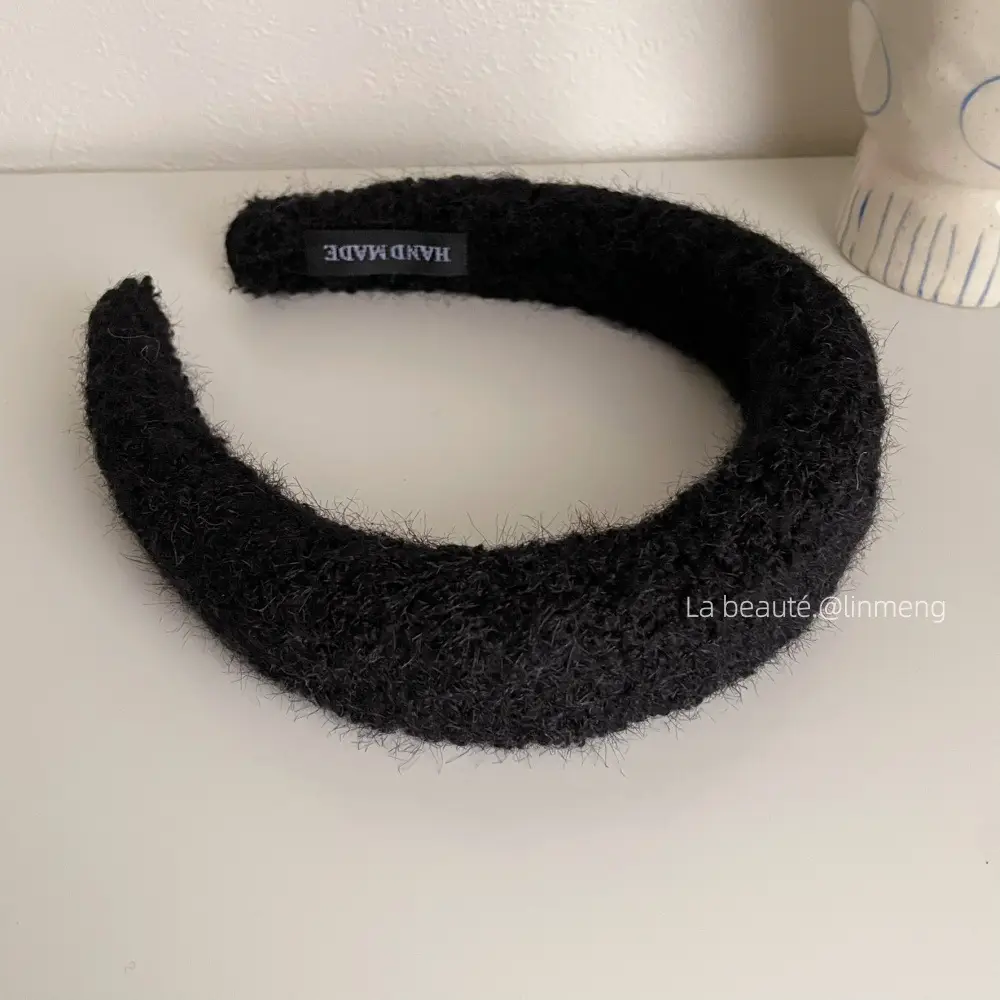 Black High-Cranial Hairband for Women - Image 38