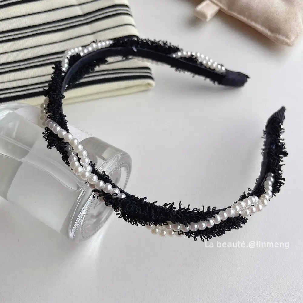 Black High-Cranial Hairband for Women - Image 50