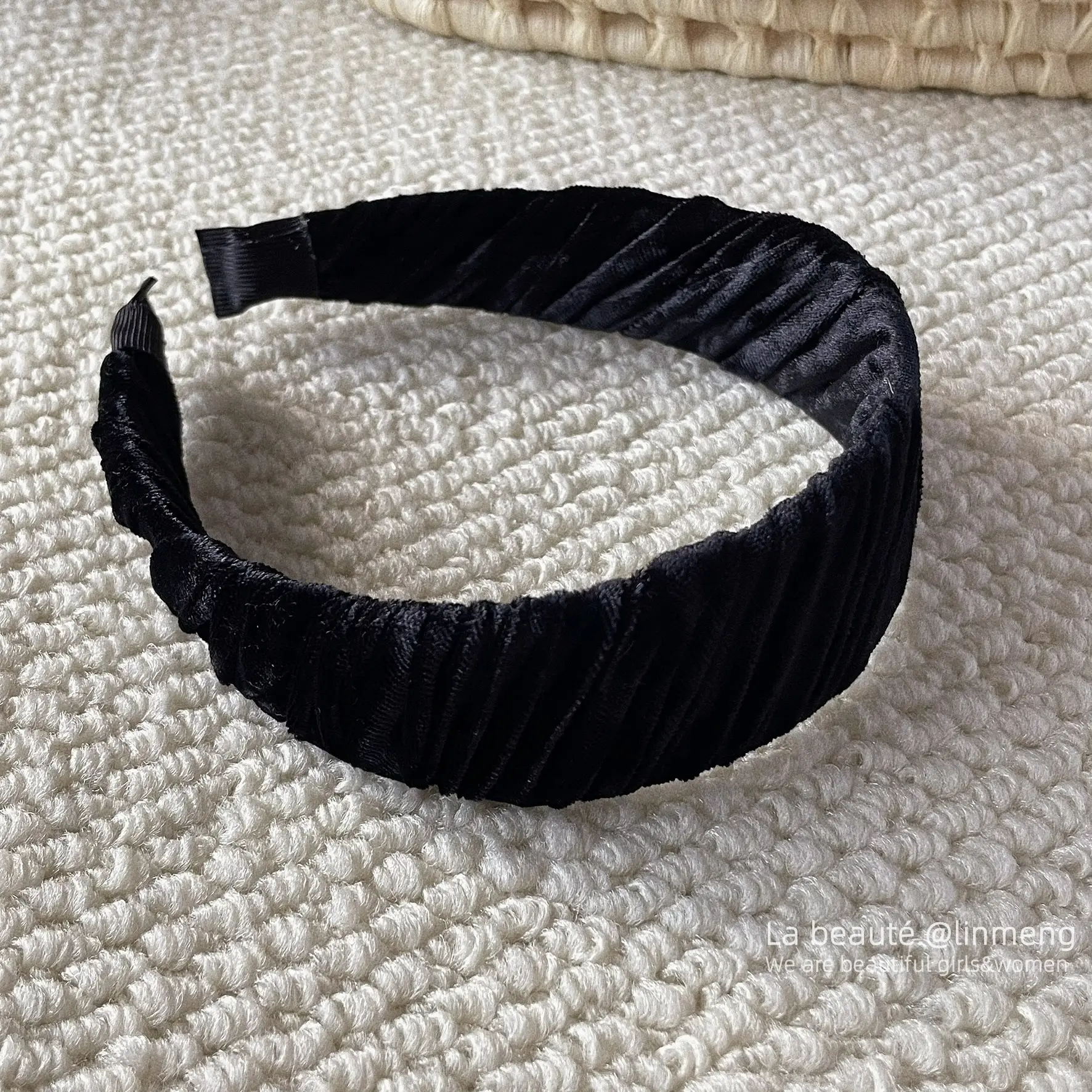 Black High-Cranial Hairband for Women - Image 51