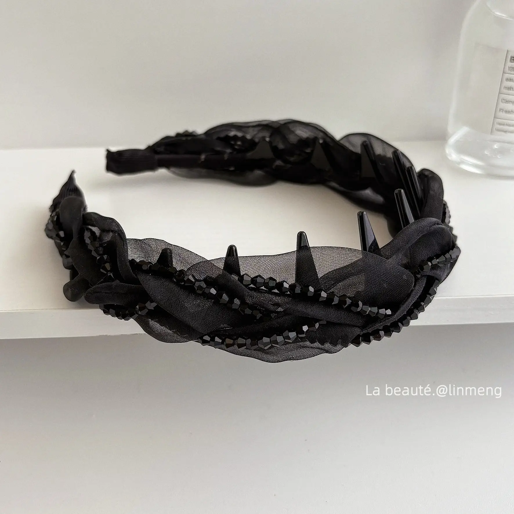 Black High-Cranial Hairband for Women - Image 55