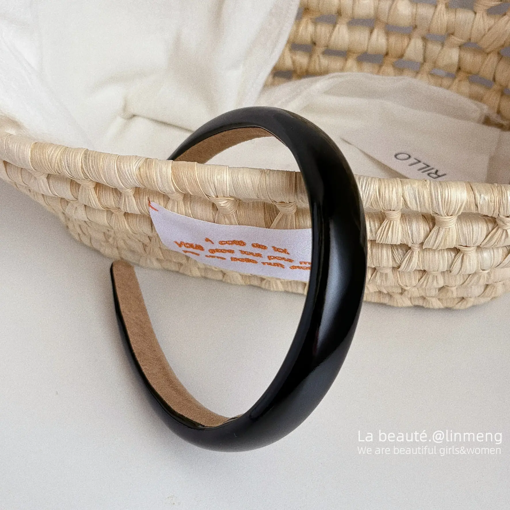 Black High-Cranial Hairband for Women - Image 58