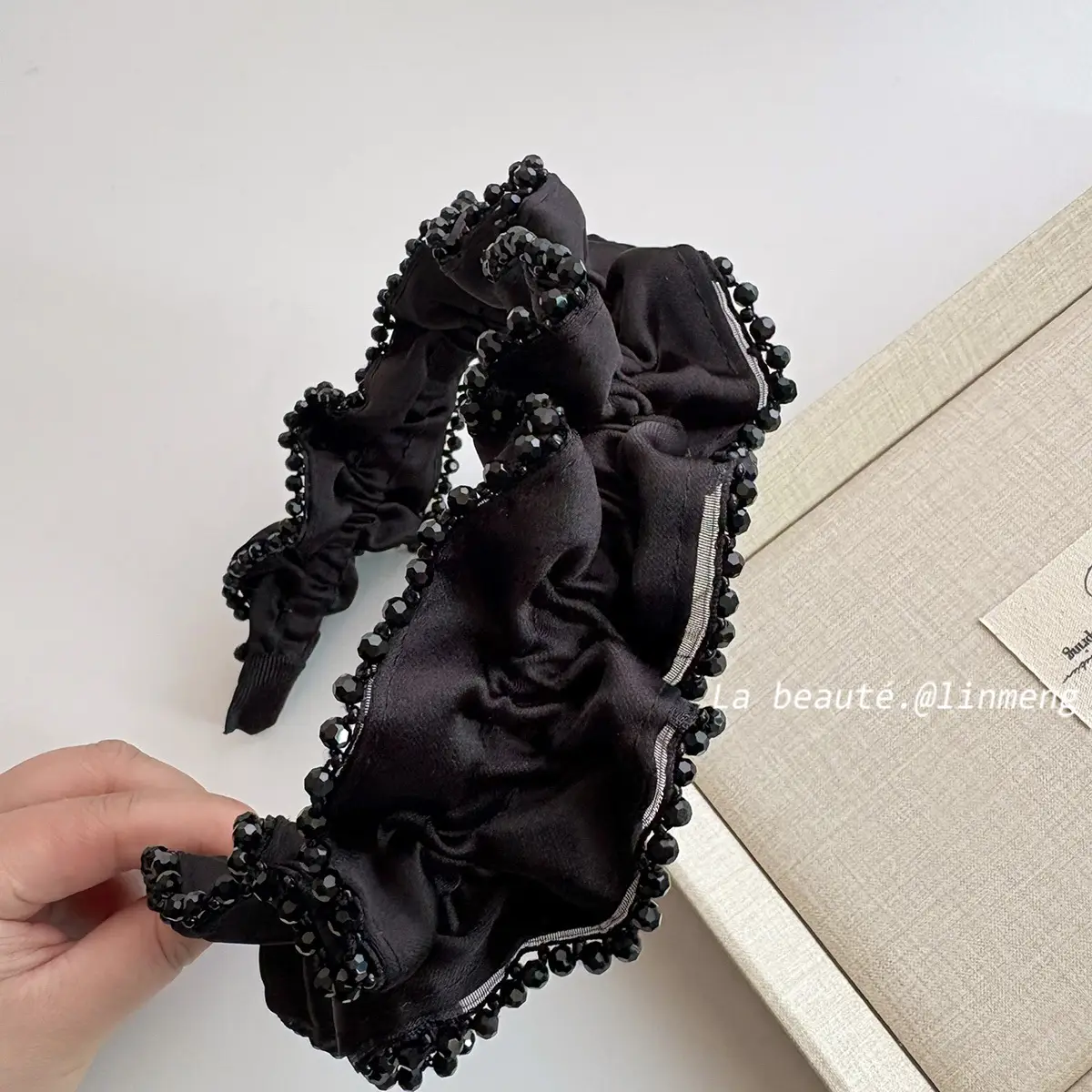 Black High-Cranial Hairband for Women - Image 59