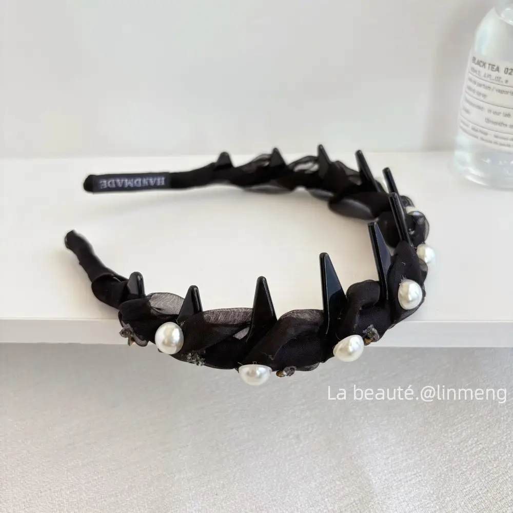 Black High-Cranial Hairband for Women - Image 66