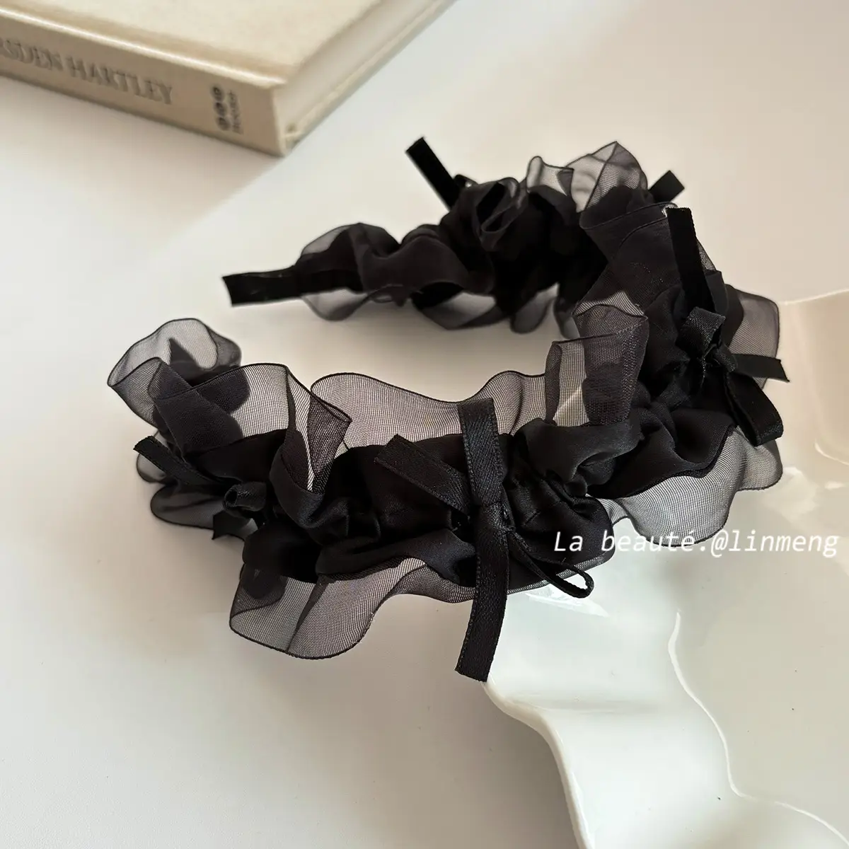 Black High-Cranial Hairband for Women - Image 70