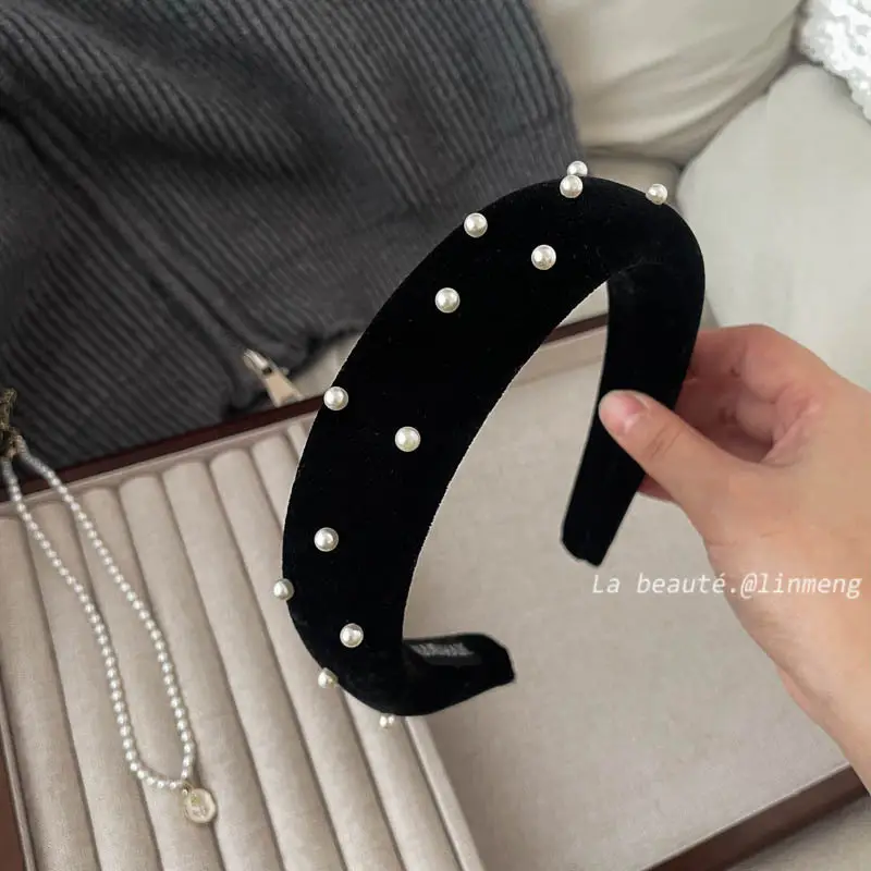 Black High-Cranial Hairband for Women - Image 79