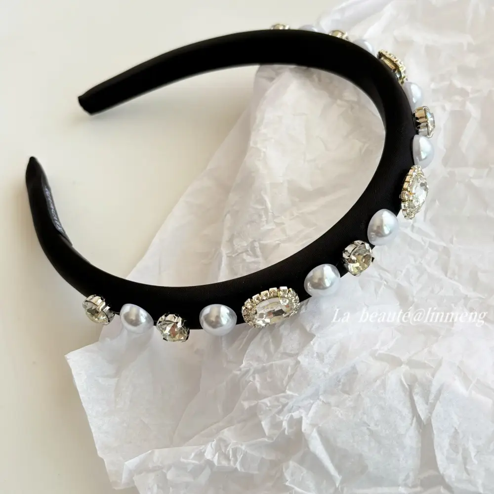Black High-Cranial Hairband for Women - Image 81