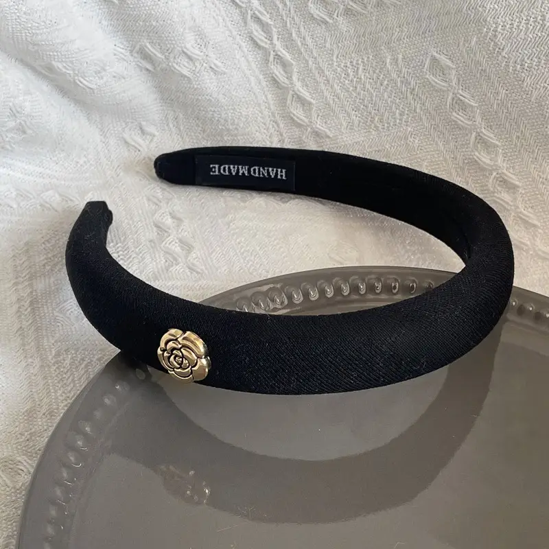 Black High-Cranial Hairband for Women - Image 110