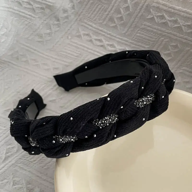 Black High-Cranial Hairband for Women - Image 115